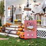 Personalized Halloween House & Garden Flag – Custom Ghost Family Yard Sign with Names
