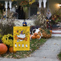Personalized Halloween House & Garden Flag – Custom Ghost Family Yard Sign with Names