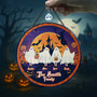 Custom Halloween Ghost Family Stained Glass Suncatcher For Fall Decor