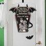 Thoughtful Skeleton Wood Sign For Couples – Personalized Halloween Decor & Anniversary Gifts
