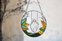 Spooky Gothic Ghost Halloween Stained Glass Suncatcher For Window - Unique Fall Decor And Witch Gift