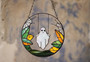 Spooky Gothic Ghost Halloween Stained Glass Suncatcher For Window - Unique Fall Decor And Witch Gift
