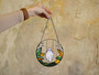 Spooky Gothic Ghost Halloween Stained Glass Suncatcher For Window - Unique Fall Decor And Witch Gift