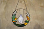 Spooky Gothic Ghost Halloween Stained Glass Suncatcher For Window - Unique Fall Decor And Witch Gift