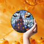 Spooky Halloween Stained Glass Suncatcher Ornament For Festive Home Decor