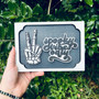 Personalized Skeleton Hand Peace Sign For Halloween - Spooky Decor For Living Room