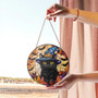 Spooky Black Cat Suncatcher In Witch Hat - Halloween Window Accent For Cat Lovers, Perfect For Fall Theme