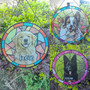 Gothic Halloween Pumpkin Bat Stained Glass Suncatcher For Spooky Home DéCor