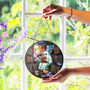Ghost Reading Book Suncatcher For Halloween - Cute Spooky Library Window Hanging - Book Lover's Halloween Decor