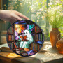 Ghost Reading Book Suncatcher For Halloween - Cute Spooky Library Window Hanging - Book Lover's Halloween Decor