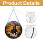 Spooky Halloween Ghost Family Stained Glass Suncatcher For Windows In Fall – Customizable For Personalized DéCor