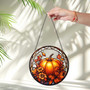 Charming Fall Pumpkin Stained Glass Suncatcher For Halloween DéCor