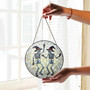 Spooky Skeleton Stained Glass Suncatcher Halloween Decor For Friends