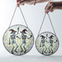 Spooky Skeleton Stained Glass Suncatcher Halloween Decor For Friends