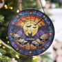 Charming Personalized Bat Stained Glass Suncatcher For Halloween Home Decor
