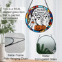Ghost Family Themed Stained Glass Bat Suncatcher For Halloween Home DéCor - Customizable Hanging Art Piece