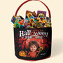 Personalized Halloween Candy Basket – Custom Trick or Treat Photo Bucket