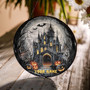 Halloween Ghost Family Stained Glass Suncatcher: Witch Pumpkin & Bat Window Decor For Halloween
