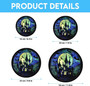 Spooky Haunted Castle Stained Glass Suncatcher - Personalized Halloween Window Decoration For Indoor Room