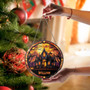Hand Painted Personalized Halloween Suncatcher For Patio & Garden DéCor With Cat, Bat & Ghost Themes