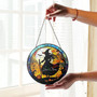 Custom Halloween Window Suncatcher With Witch Design For Festive DéCor