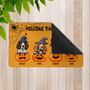 Funny Boo Crew Halloween Dog Doormat - Ghost & Pumpkin Design For Pet Lovers - Trick Or Treat Entry DéCor