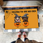 Funny Boo Crew Halloween Dog Doormat - Ghost & Pumpkin Design For Pet Lovers - Trick Or Treat Entry DéCor