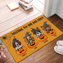Funny Boo Crew Halloween Dog Doormat - Ghost & Pumpkin Design For Pet Lovers - Trick Or Treat Entry DéCor