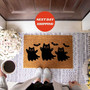 Cat Ghost Doormat For Halloween – Outdoor Coir Decor For Cat Moms
