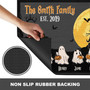 Personalized Ghost Family Halloween Doormat For Outdoor Decoration - Witch Themed Welcome Mat