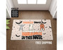 Personalized Funny Halloween Doormat For Spooky Welcome - There's Some Horrors In This House - Festive Entry Decor Gift