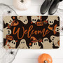 Halloween Ghost Boo Welcome Doormat - Indoor Outdoor DéCor, 17x29 Inch Switch Rug, Spooky Entryway Accent
