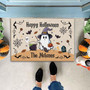 Personalized Ghost Halloween Doormat For Outdoor Entryway - Witch-Themed Front Rug For Patio And Porch Decor