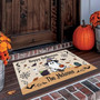 Personalized Ghost Halloween Doormat For Outdoor Entryway - Witch-Themed Front Rug For Patio And Porch Decor