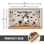 Personalized Ghost Halloween Doormat For Outdoor Entryway - Witch-Themed Front Rug For Patio And Porch Decor
