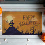 Halloween Spirit Ghost House Doormat - Welcome Mat With Pumpkins | Funny Recycled Rubber Halloween Decor