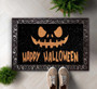 Spooky Pumpkin Welcome Doormat - Halloween Entryway Rug For Autumn Porch & Patio Decor
