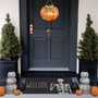 Halloween Skeleton Design Doormat - Non-Slip Entry Rug For Farmhouse Home Decor, Indoor Outdoor Use, Party Theme Welcome Mat