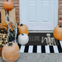 Halloween Skeleton Design Doormat - Non-Slip Entry Rug For Farmhouse Home Decor, Indoor Outdoor Use, Party Theme Welcome Mat
