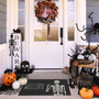 Halloween Skeleton Design Doormat - Non-Slip Entry Rug For Farmhouse Home Decor, Indoor Outdoor Use, Party Theme Welcome Mat