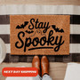 Stay Spooky Halloween Doormat With Ghost Design - Perfect For Front Door Halloween Decor