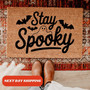Stay Spooky Halloween Doormat With Ghost Design - Perfect For Front Door Halloween Decor