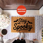 Stay Spooky Halloween Doormat With Ghost Design - Perfect For Front Door Halloween Decor