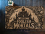 Welcome Foolish Mortals Doormat For Haunted House Halloween - Spooky Outdoor DéCor