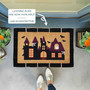 Ghostly Haunted House Doormat For Halloween Lovers - Spooky Welcome Mat, Large Outdoor Halloween Door Decor