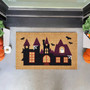 Ghostly Haunted House Doormat For Halloween Lovers - Spooky Welcome Mat, Large Outdoor Halloween Door Decor