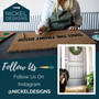 Personalized Halloween Doormat For Halloween Lovers - Bat And Ghost Outdoor Decor For Fall