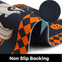 Outdoor Halloween Pumpkin Welcome Doormat 30 x 17 Inch For Patio Garden Front Door