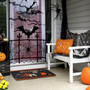 Outdoor Halloween Pumpkin Welcome Doormat 30 x 17 Inch For Patio Garden Front Door