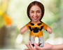 Personalized 3D Halloween Face Pillow – Custom Soft Throw Gift for Kids & Adults